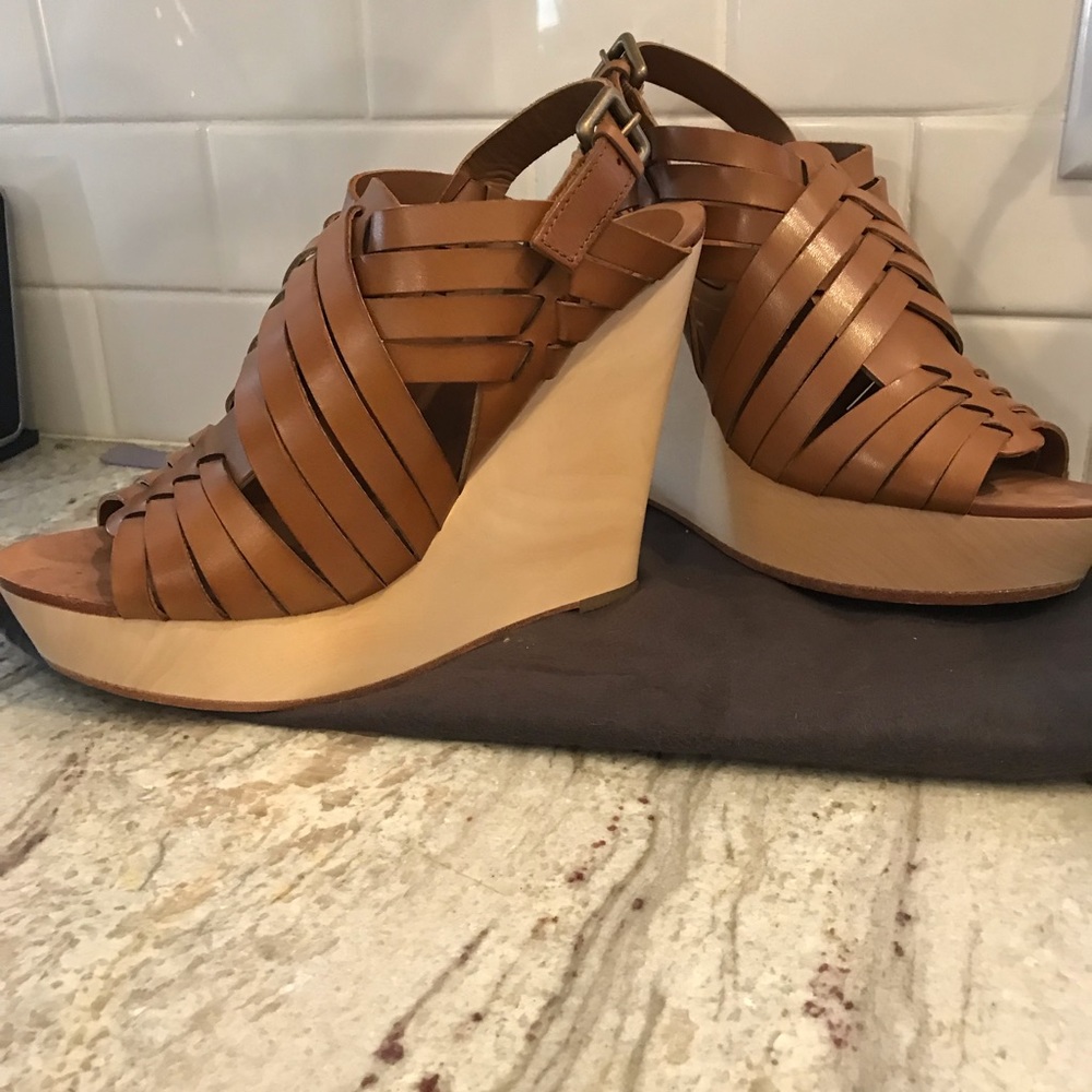 Ash leather and wood ran nude wedges shopbop 40